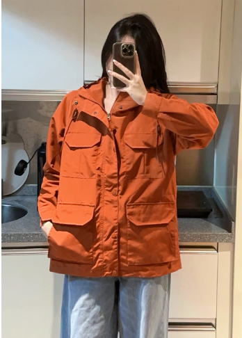 Rust Orange Lightweight Jacket