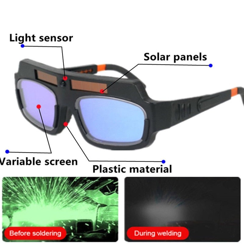 Griffin's Welding School™ Auto-Darkening Anti-Glare Goggles